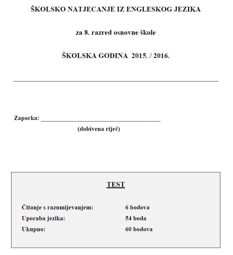 naslovnica školskog natjecanja 2016.